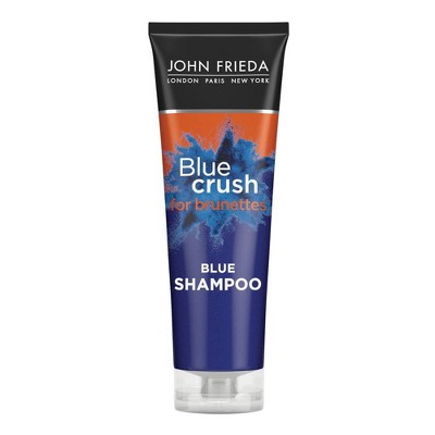 John Frieda Blue Crush for Brunettes Shampoo, Blue Shampoo for Color Treated and Natural Hair - 8.3oz