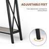 Sapphtopaz Entryway Table with 2 Tiers Storage Shelves Extra Long Console with Sturdy Metal Legs TV Stands for Living Room, Hallway, Bedroom - 3 of 4