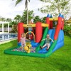 Outsunny 6-in-1 Kids Bounce House Inflatable Water Slide with Pool, Water Cannon, Climbing Wall, Jumping Castle Backyard Activity Outdoor - 2 of 4