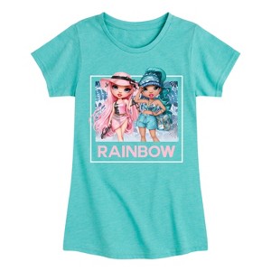 Girls' - Rainbow High - Vacation Dolls Fitted Short Sleeve Graphic T-Shirt - 1 of 4
