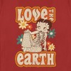 Women's Betty Boop Love the Earth T-Shirt - 2 of 4