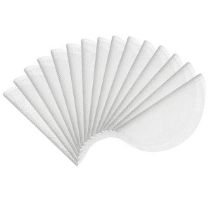 Unique Bargains Silicone Non-Stick Steaming Baking Mats White 15 Pcs - 1 of 4