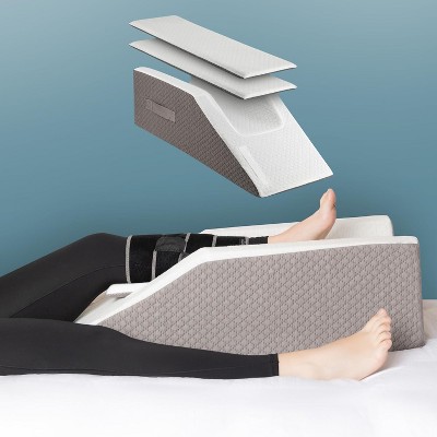 K?lbs Single Or Double Leg Elevation Pillow | Post Surgery Leg Pillow | Stylish Chic Jacquard Cover (Adjustable)