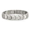 Black Bow Jewelry 12mm Stainless Steel Brushed & Polished Classic Link Bracelet, 8.25 In - 3 of 4