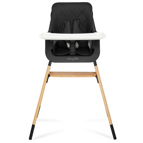  Dream On Me Nibble Wooden Compact High Chair in Black