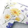 Boersma Colorful Flowers Sheets Set Twin Dragonfly Bedding Set Fresh Floral Flat Sheet Set for Women, 4Pcs Retro Farmhouse Bed Set with 2 Pillowcases - 4 of 4
