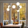 Urban Ambiance Luxury Minimalist Indoor Chandelier,  12-1/2''H x 33-1/2"W x 33-1/2''D,  Brushed Bronze Finish, UHP4624 - 2 of 4