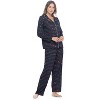 Casual Nights Women's Long Sleeve Rayon Button Down Pajama Set - 2 of 4