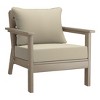 WestinTrends Avalon Outdoor Modern HDPE Patio Club Chairs with Deep Seat Cushions (Set of 2) - 4 of 4