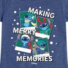 Girls' - Lilo and Stitch - Making Merry Memories Christmas Fitted Short Sleeve Graphic T-Shirt - 2 of 4