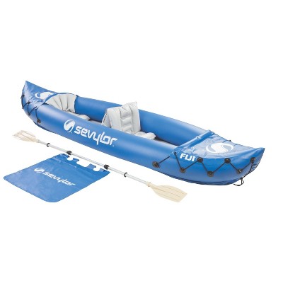 Avalanche Voyager 2P Inflatable Kayak Set - Blue