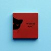 Slickblue Funny Cat Wood Sign – Whatcha Doin'? Quote – 7x7 Rustic Wall or Shelf Décor for Pet Lovers, Color Options - 2 of 3
