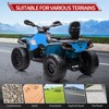 Jojoka 4 Wheel Kids ATV, Bombardier Licensed 4WD Electric ATV, 12V Ride On Toy Car w/4X200W Motors, 2-Seater - 2 of 4
