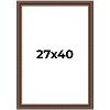PosterPalooza | Traditional Brown Picture Frame - UV Acrylic, Foam Board Backing, Hanging Hardware - 2 of 4