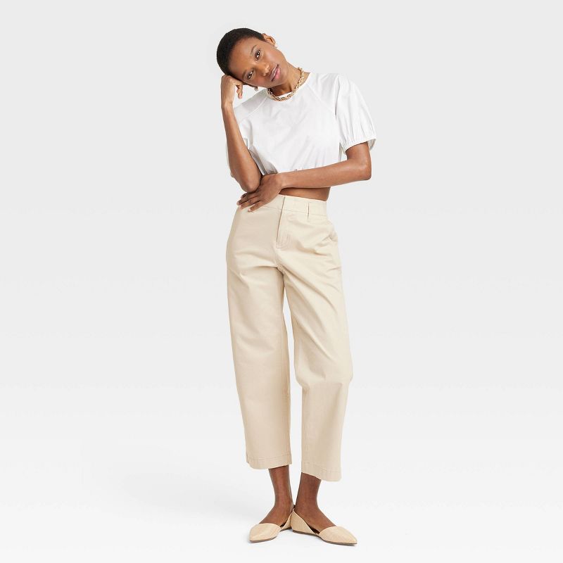 Women's High-Rise Straight Ankle Chino Pants - A New Day™, 4 of 9