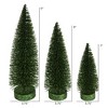 Vickerman Glitter Oval Pine Artificial Christmas Tree Set of 3 - 2 of 2