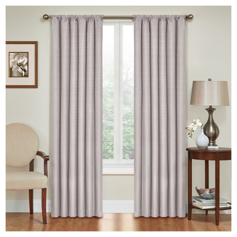 Kendall Thermaback Blackout Curtain Panel Gray 42 X 95