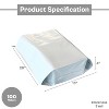PSBM 100 Pieces 15" x 20" x 4" White 3 Mil Expansion Poly Mailers Bags for Shipping - 2 of 4