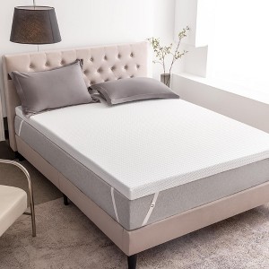 Dyonery 3 Inch Mattress Topper with Washable Cover, Soft Gel Memory Foam Bed Topper for Cooling Sleep, Pain Relief, Non-Slip, CertiPUR-US - 1 of 4