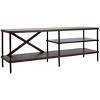 Bruno Industrial Media TV Stand - Walnut/Black - Safavieh. - 4 of 4