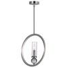 CWI Lighting Elton 1 Light Pendant With Satin Nickel Finish - 3 of 4
