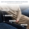 YOOCOZZ Chenille Sectional Sofa with Chaise Lounge, Side Storage Pockets, Armrest Pillows, Double Cushions - 3 of 4