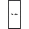 PosterPalooza | Panoramic Linear Black Picture Frame - UV Acrylic, Foam Board Backing, Hanging Hardware - 2 of 4