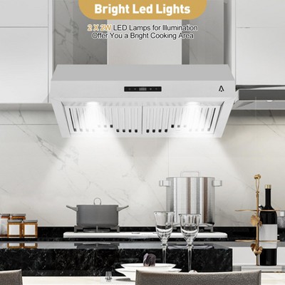 30 Inch Stainless Steel Under Cabinet Range Hood with Touch Control