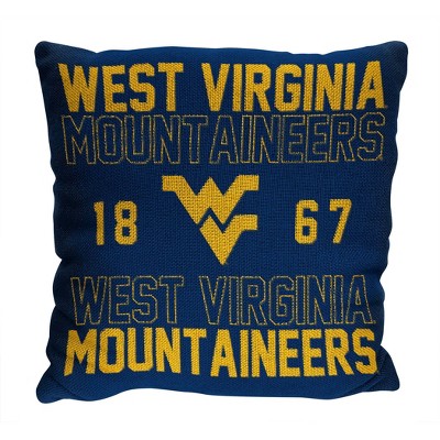 NCAA West Virginia Mountaineers 20"x20" Woven Pillow