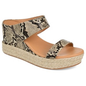 Journee Collection Womens Alissa Wedge Heel Espadrille Sandals - 1 of 4
