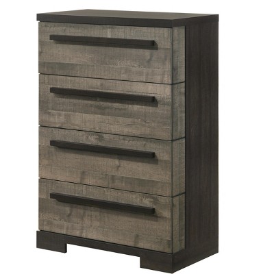 CAVINAS Bedroom Dresser,Wooden Dressers & Chest of Drawers with 2/4 Drawer for Living Room,Entryway,Hallway,Brown