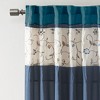 PAGED 84"x50" Floral Embroidered Curtain Panel,Blackout Curtains for Bedroom,Window Curtains with Rod Pocket and Back Tab for Living Room - 3 of 4