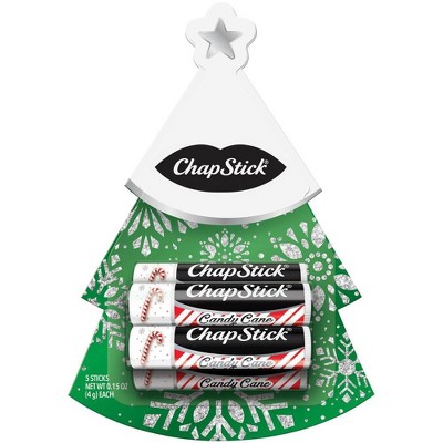 Chapstick Holiday Tree Lip Balm - 5pk/0.75oz – Target Inventory Checker ...