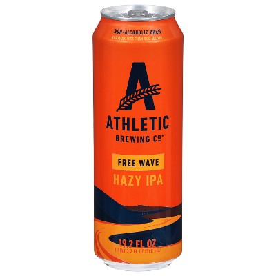 Athletic Brewing Free Wave Hazy Non-Alcoholic Beer - 19.2 fl oz Can