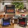 TOBILI 24 inch three sided glass electric fireplace with feet - 3 of 4