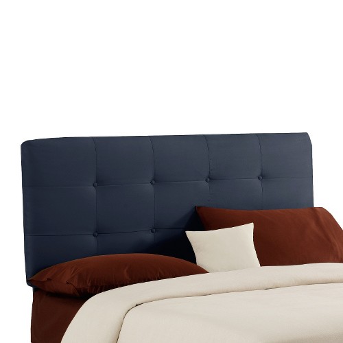Dolce Microsuede Headboard - Premier Lazuli Blue - Full - Skyline Furniture