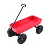 Racxily Garden cart Reuniong Railing, solid Wheels, All Terrain Cargo Wagon with 280lbs Weight Capacity - 2 of 4