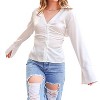 Women's Comes With Class Satin Shirt - Pretty Garbage - 4 of 4