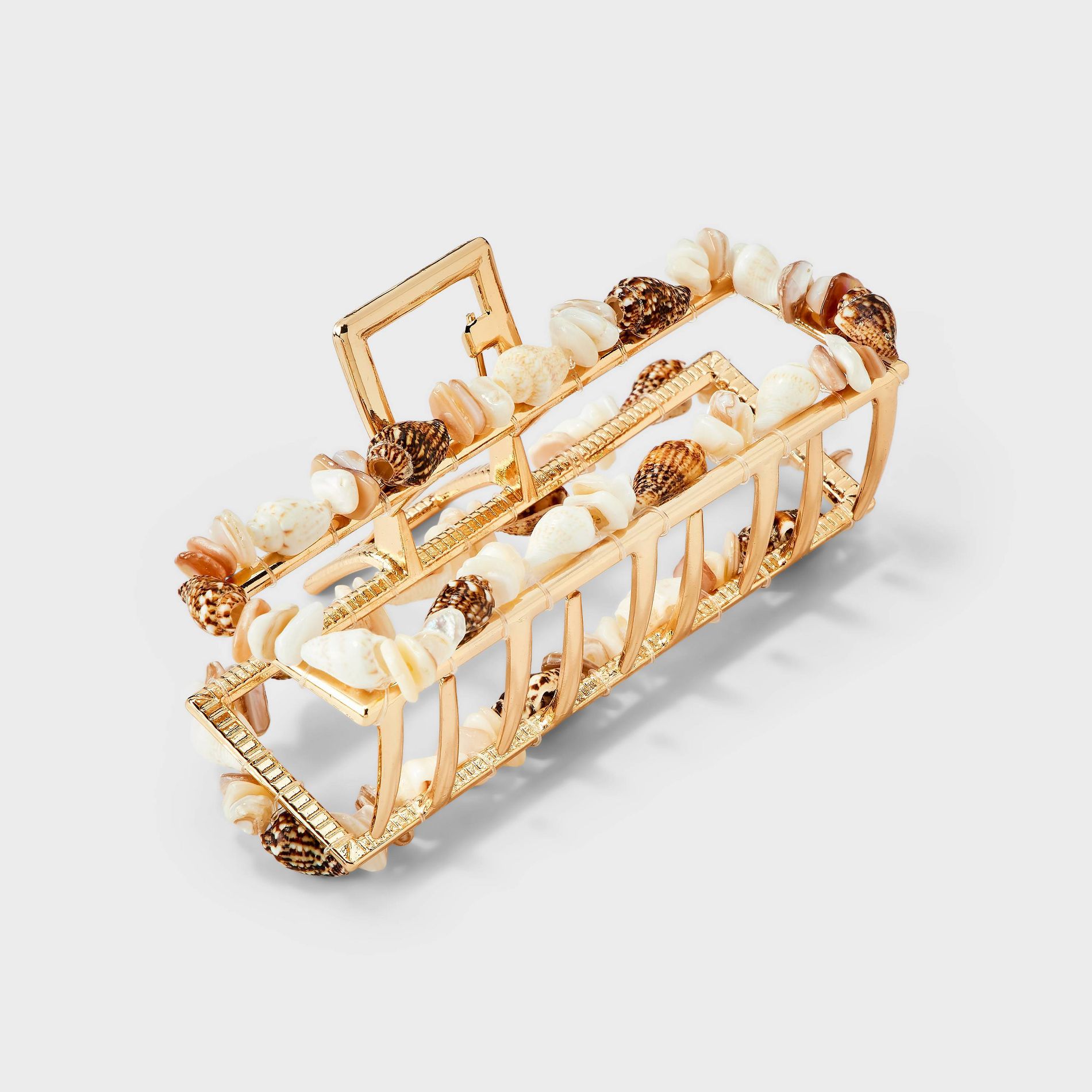 Rectangle Shell Claw Clip - Universal Thread™ Gold