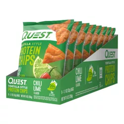 Quest Nutrition Tortilla Style Protein Chips - Chili Lime - 8pk/1.1oz