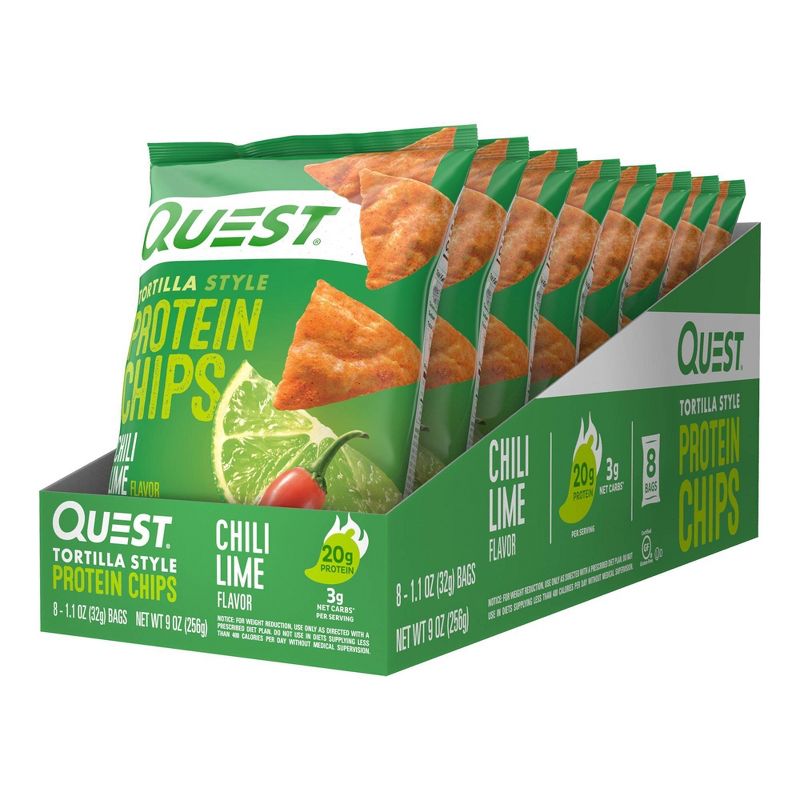 Quest Nutrition Tortilla Style Protein Chips - Chili Lime, 1 of 15