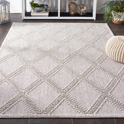 Global Chic 59" Gray Duo-Tone Flat Woven Synthetic Area Rug
