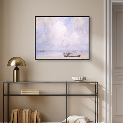 Art Remedy The South Strand by Emil Carlsen Classic Landscape and Portrait Wall Art Framed