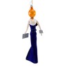 De Carlini Italian Ornaments 7.0 Inch Donna In Blue Ballgown Christmas Tree Ornament , Chic Fashion Dame (1PC) - 2 of 3