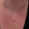 Pompeii3 Oval Ruby & Diamond Solitaire Pendant 14 KT Yellow Gold With 18" Chain - 3 of 4