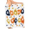 LA LEELA Women's Wrap Sarong Cover up Swimwear Wraps One Size Pearl Tie Dye - 4 of 4