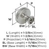 Amerock Oberon Knob for Cabinet or Furniture - 4 of 4