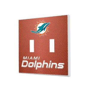 NFL AFC Teams Football Hidden-Screw Light Switch Plate for Double Toggle - 1 of 4