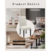 Acekool Upholstered Dining Chairs Set of 2, Wood Legs, Linen Fabric, for Dining Room and Kitchen - 3 of 4
