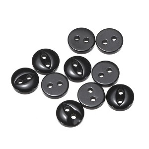 Unique Bargains Round Resin 2-Hole Fish Eye Craft Replacement Sewing Button 10 Pcs - 1 of 4